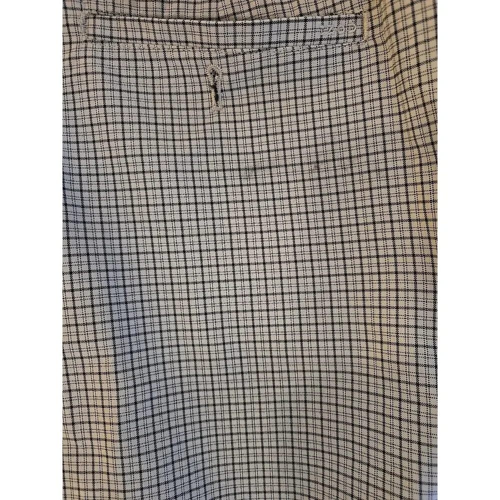IZOD Tan Plaid Chino Performance Flat‎ Front Outdoor Golf Shorts Men's Size 34